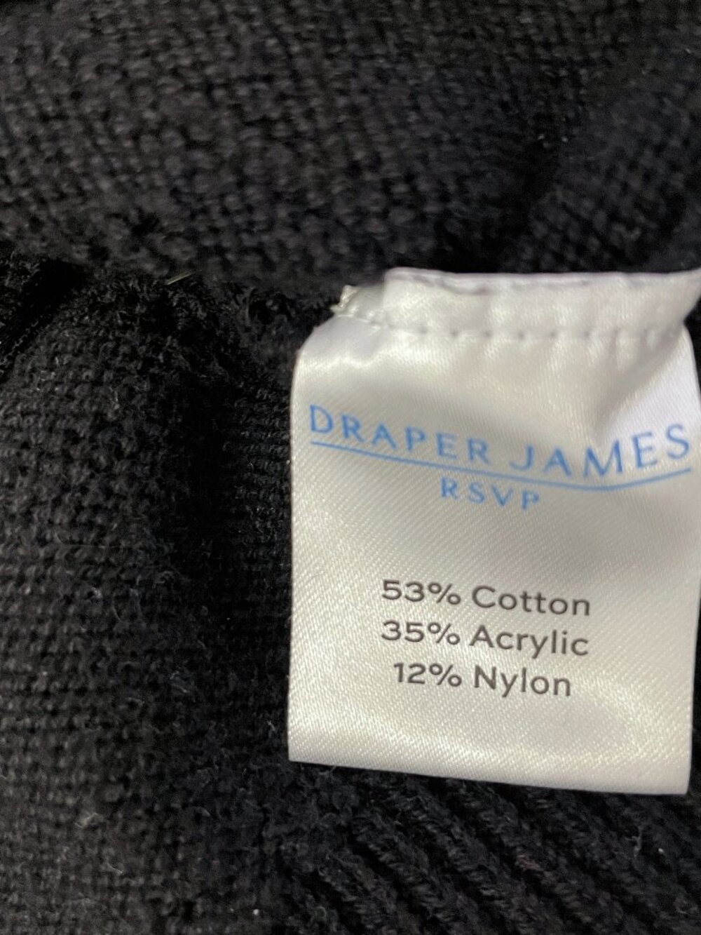 Draper James Sweater Short Sleeve Women's XXL Black Puff Sleeve Knit Top Buttons - Picture 10 of 13